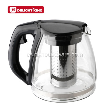 Tetera de vidrio de borosilicato de alta calidad con infusor